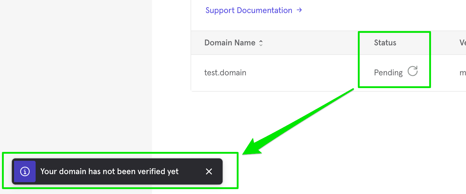 SSO Check Verification Status Image